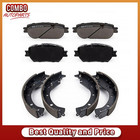 Front & Rear Ceramic Brake Pads And Drum Shoes Fits 2005-2006 Toyota Camry