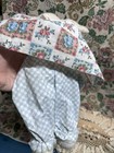 Vintage White Rabbit Plush Stuffed Animal Floral Dress Lace Collar — photo 6