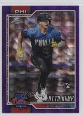 2026 Topps Chrome Purple Wave Refractor 50/75 Otto Kemp #229 Rookie RC 1mc5