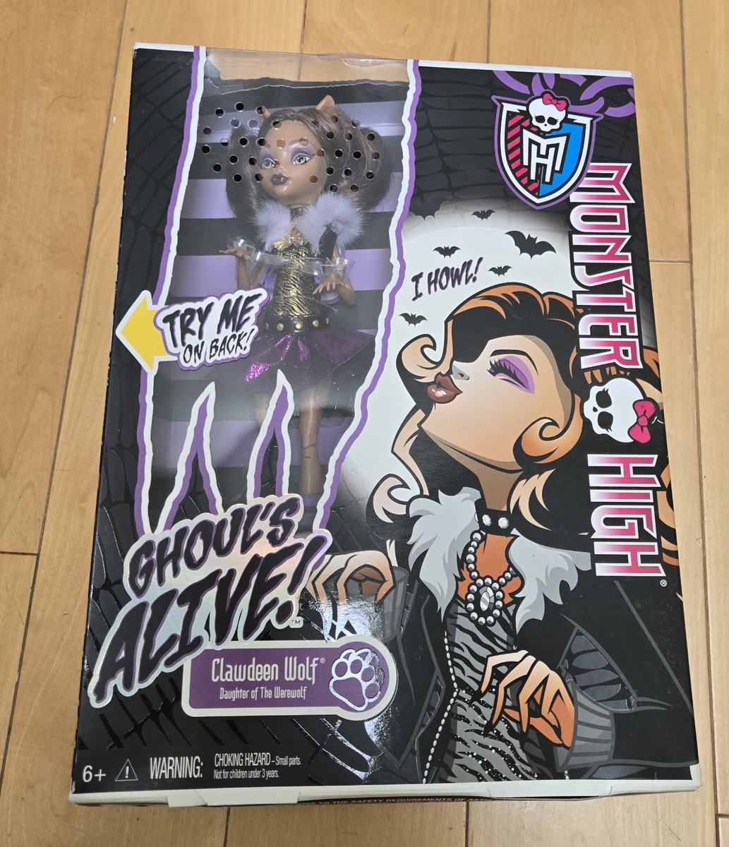 Clawdeen Wolf Monster High Ghouls Alive! 2012 Mattel- No