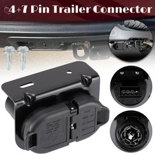 7 Way 4 Flat Trailer Tow Hitch Wiring Plug Receptacle Uscar Connector For Ford 7 Way 4 Flat Trailer Tow Hitch Wiring Plug Receptacle Uscar Connector For Ford