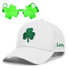 St Patricks Day Hat for Men Women, Saint Pattys Lucky Shamrock Trucker Hat,Ir...