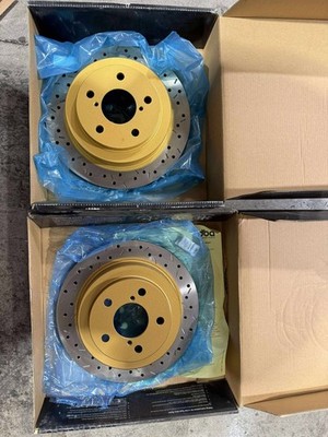 DBA DBA4644XS T3 4000 Series Rear Drilled/Slotted Rotors for 02-06 WRX