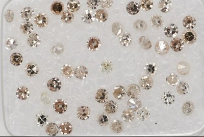 57 pcs Diamond  (Natural)  - 0.86 ct - Round - I1, I2, I3, SI1, SI2