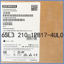 Original 6SL3210-1PB17-4UL0 6SL3 210-1PB17-4UL0 SIEMENS FREQUENCY CONVERTER