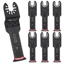 7 Pack Bi-metal Multitool Blades Extra Long Curved Edge Oscillating Saw