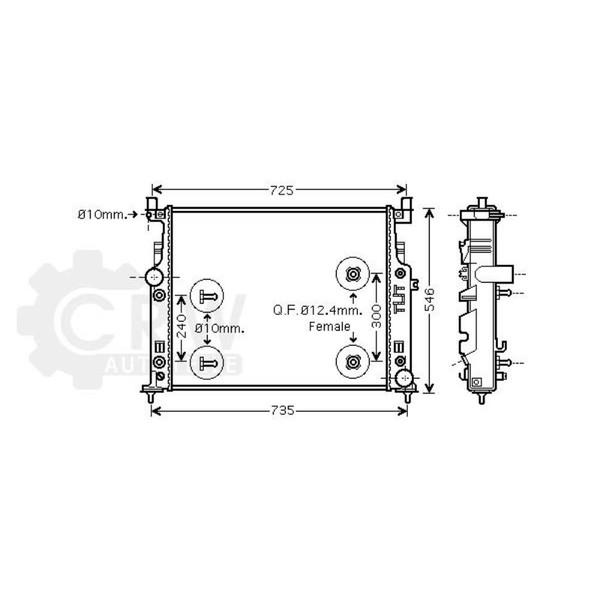 KüHler MotorküHlung FüR Mercedes-Benz M-Klasse Ml 320 Cdi 4Matic Bj.05-09-image