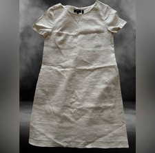 Theory Panel Shift Dress Sharkskin Crunch Size P