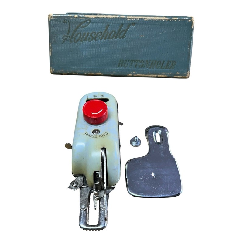 Vintage Household Domestic New Home Buttonholer  , Box Sewing& Manual