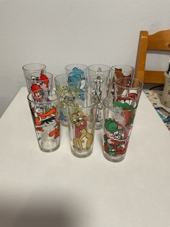 Set Of 11 Pepsi Collector Glasses