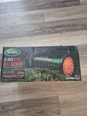 #ad Scotts Outdoor Power Tools 16 Inch Elite Push Reel Lawn Mower $69.97