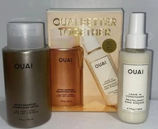 OUAI Better Together Set Detox Shampoo 10 oz & Leave-In Conditioner 4.7 oz NEW!