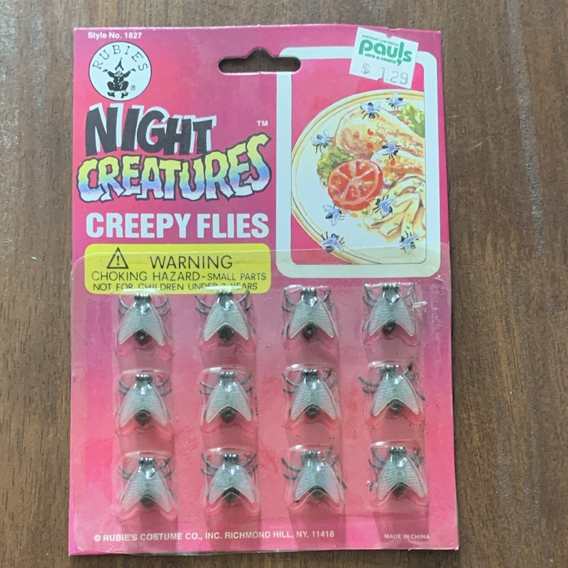 Rubie's Night Creatures Creepy Flies Halloween Mini Toys Set MPN 1827 1990