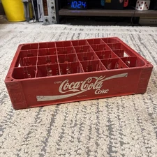 Vintage 1990s Red Coca-Cola Plastic Crate Tray For Glass Bottles Philippines