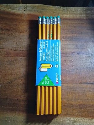 Vintage Eberhard Faber American Eco Writer Pencil Pack of 12 Made In USA New