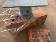 Vintage Counselor Baby Scale Baby Blue Metal With Original Box