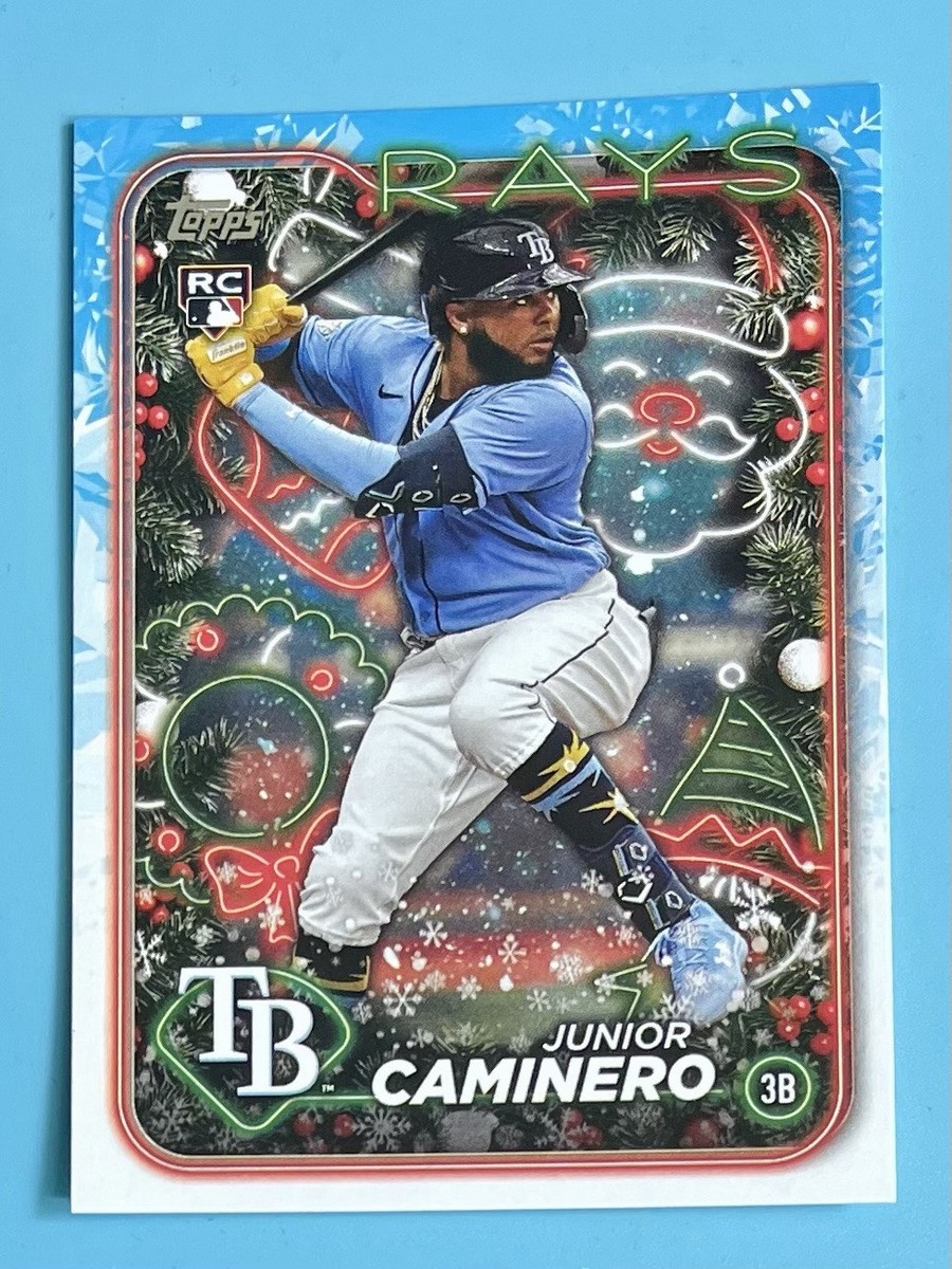 Junior Caminero Rookie RC 2024 Topps Holiday Baseball Card #H25