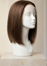 Dark Brown Straight Bob chocolate brown 13x4/...
