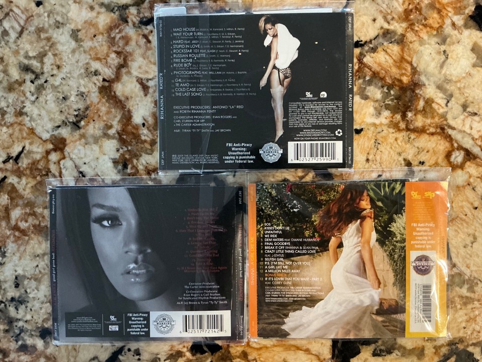 Rihanna CD Lot (3) Music /Good Girl Gone Bad/A Girl Like Me Loud/Rated ...