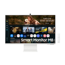 Samsung 32" Smart Monitor AI M8 M80F UHD with Speakers and Remote LS32FM801UUXXU