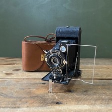 Vintage Houghton Butcher The Mayfair Folding Camera - 120 Film - w/ Case