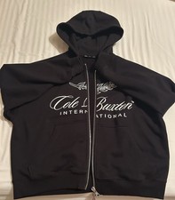 Black Cole Buxton Zip Up Hoodie
