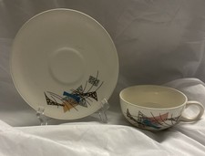 Atomic Mid Century Teacup And Saucer Cottage ...