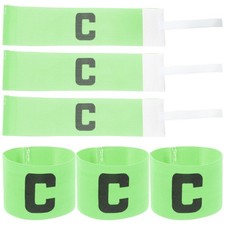 6 Pcs Captains Armbands Adult Elastic Soccer Adjustable Captain's Football Team