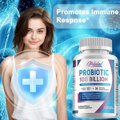 Probiotic 100 Billion 120pcs- Digestive, Gut Health, Gas and Bloating Relief