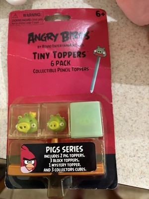 Angry Birds Tiny Toppers Pencil Toppers 6-Pack Pigs Series AGB7802 New-2011 NIP
