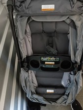 Baby Trend Single Stroller Gray/Black Canopy Child Tray Cup Holders
