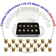 Holley Carburetor Gas Main Jets Assortment Kit 60-69 14-32 2 Each 20 Pack -us