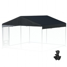 Outdoor Dog Kennel Cover 10 Foot X 10 Foot Heavy Duty Waterproof UV Resistant
