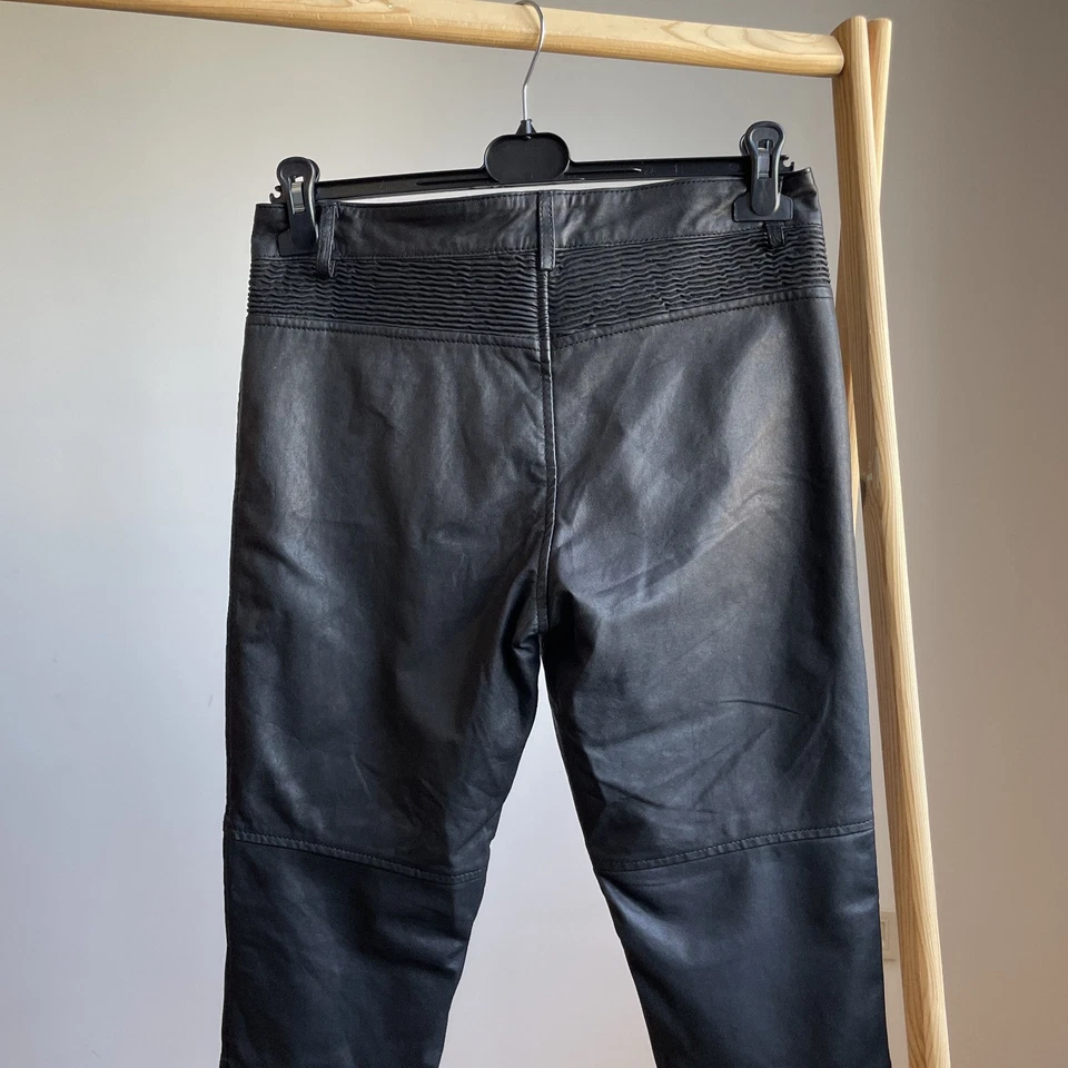 Женские кожаные узкие байкерские брюки Superdry размер S - Изображение 4 из 4