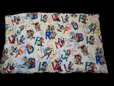 Vintage 1980s Disney Mickey Comforter Set Sheet Set Crib Blanket FLAWED 84x64