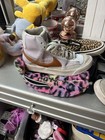 Nike blazer Girl Shoes 4yr high tops purple with gray and bronze ,PREOWNED — photo 2
