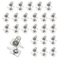 24Pcs Battery Spring Contact 10 x 10mm Positive Negative Unipolar, One Way
