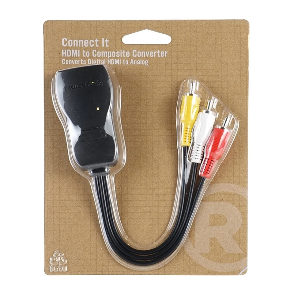HDMI to Composite AV Converter Adapter for TV, DVD, VCR, Gaming Consoles - Image 2 of 3