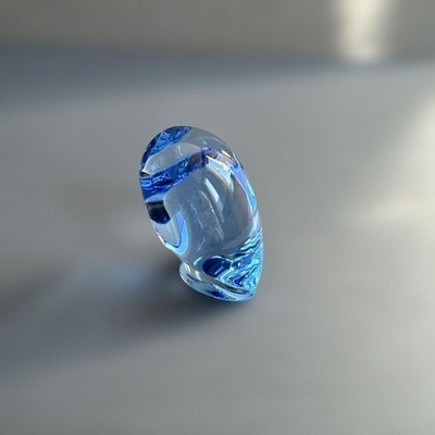 Baccarat Blue Glass Animal Object Owl | eBay