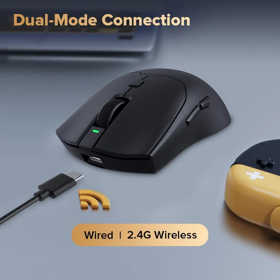 Mouse Inalámbrico para Juegos M700PRO, 59g, PAW 3395, 26K DPI, Batería 90H, 6 Btns Foto 2 de 4