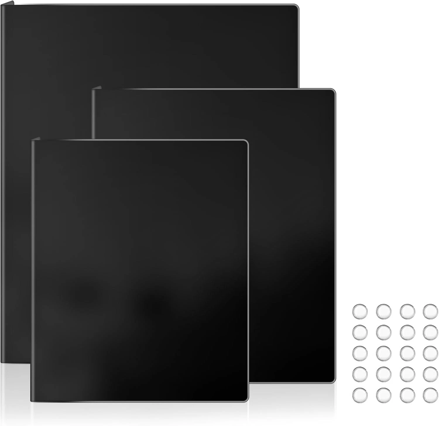 3Pc Acrylic Board Set with Counter Lip Non Slip Kitchen Protector