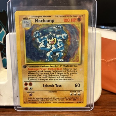 Pokémon Machamp 8/102 Deck Exclusives 1st Edition Cosmos Holo Rare 100 HP Pk0204