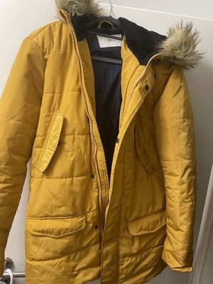 LTB Jacke Herren Senfgelb Winterjacke Warm Mit Kapuze