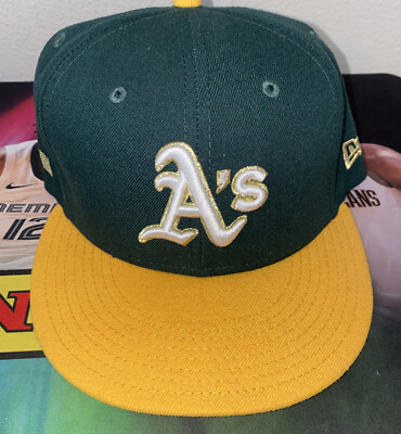 Oakland A s Snapback Undefeated Collab Green And Yellow Snapback A s Never Worn