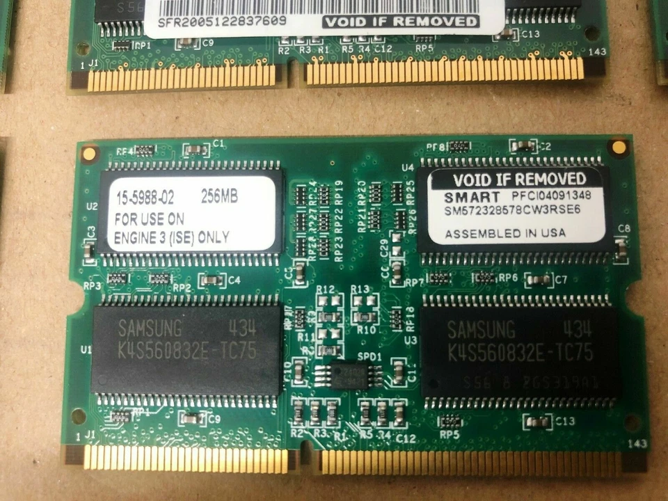 ***LOT OF 18 Cisco-Smart 15-5988-02 144 pin SDRAM 256MB ECC Memory - Image 3 of 4