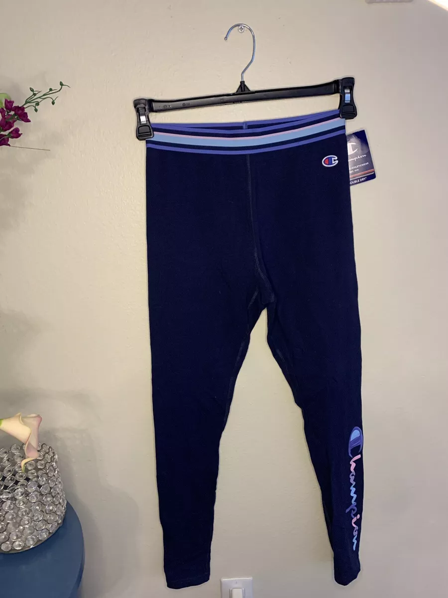 CHAMPION Authentic Double Dry cotton leggings Navy SMALL eBay