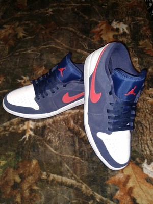 red blue white air jordan 1