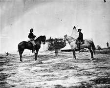 New Civil War Photo: George Custer and Alfred Pleasonton on Horseback - 6 Sizes!