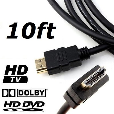 New 10 FT High Speed HDMI M/M 3D Cable 1080p HDTV for PS3 Xbox One DVD 10FT PS4