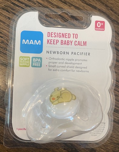 NEW MAM Newborn Bunny Pacifier Orthodontic Soft Silicone Nipple BPA | eBay